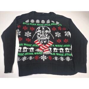 Ugly Christmas Sweater- Darth Vader - Youth Large